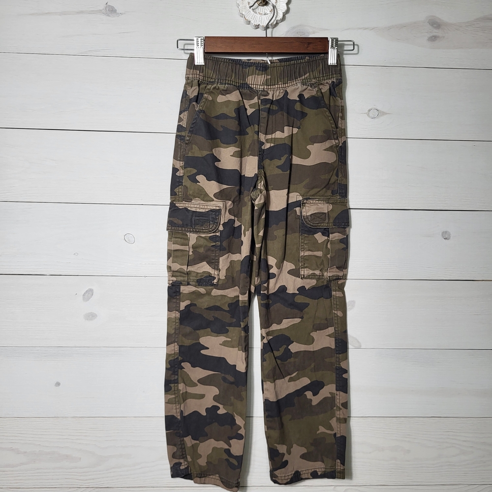 Boy's Camo Cargo Pants Cotton  Outdoor Gorpcore.